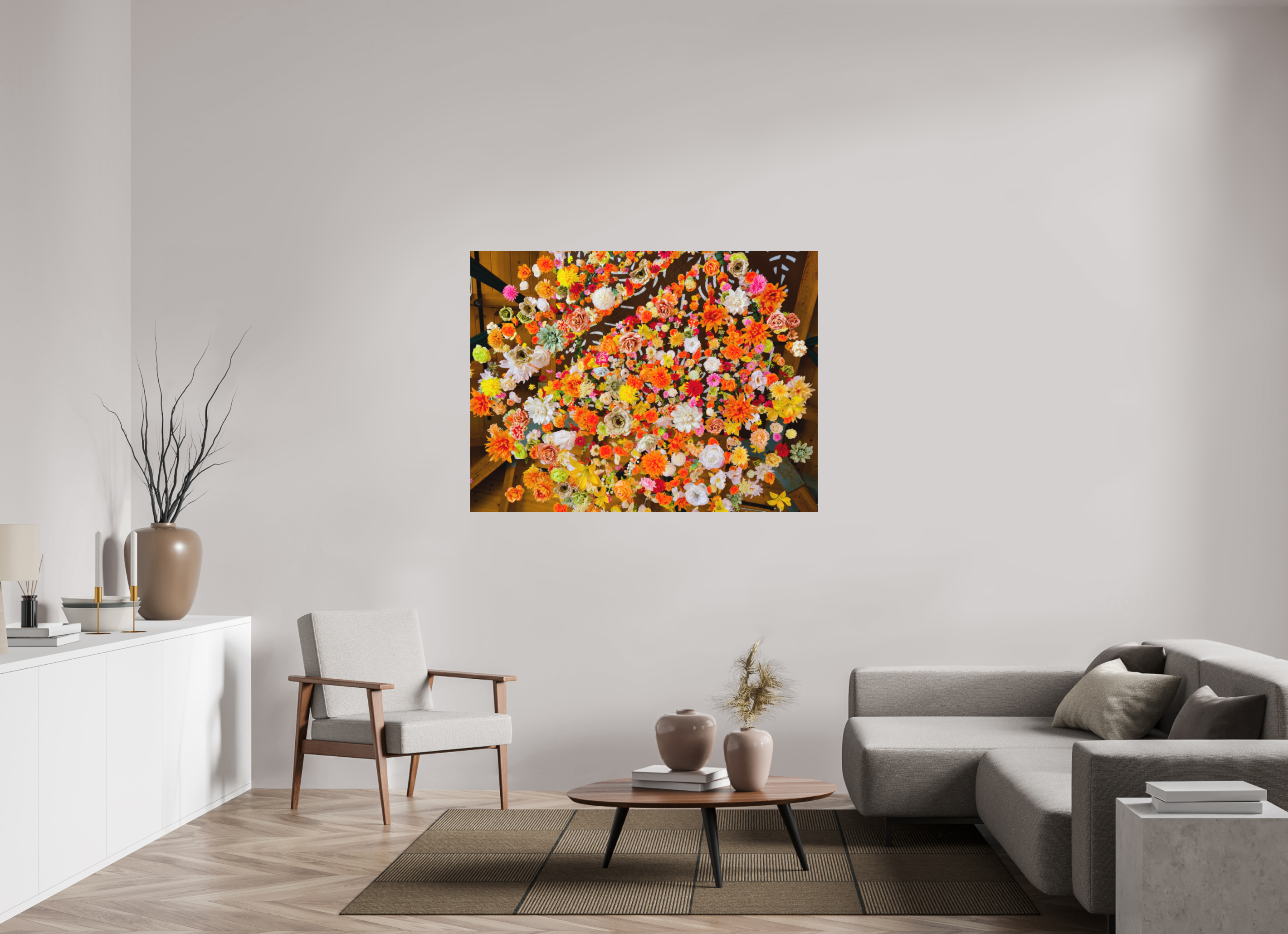 56 x 42″, Fuji Crystal Archive, matte Raining Flowers
