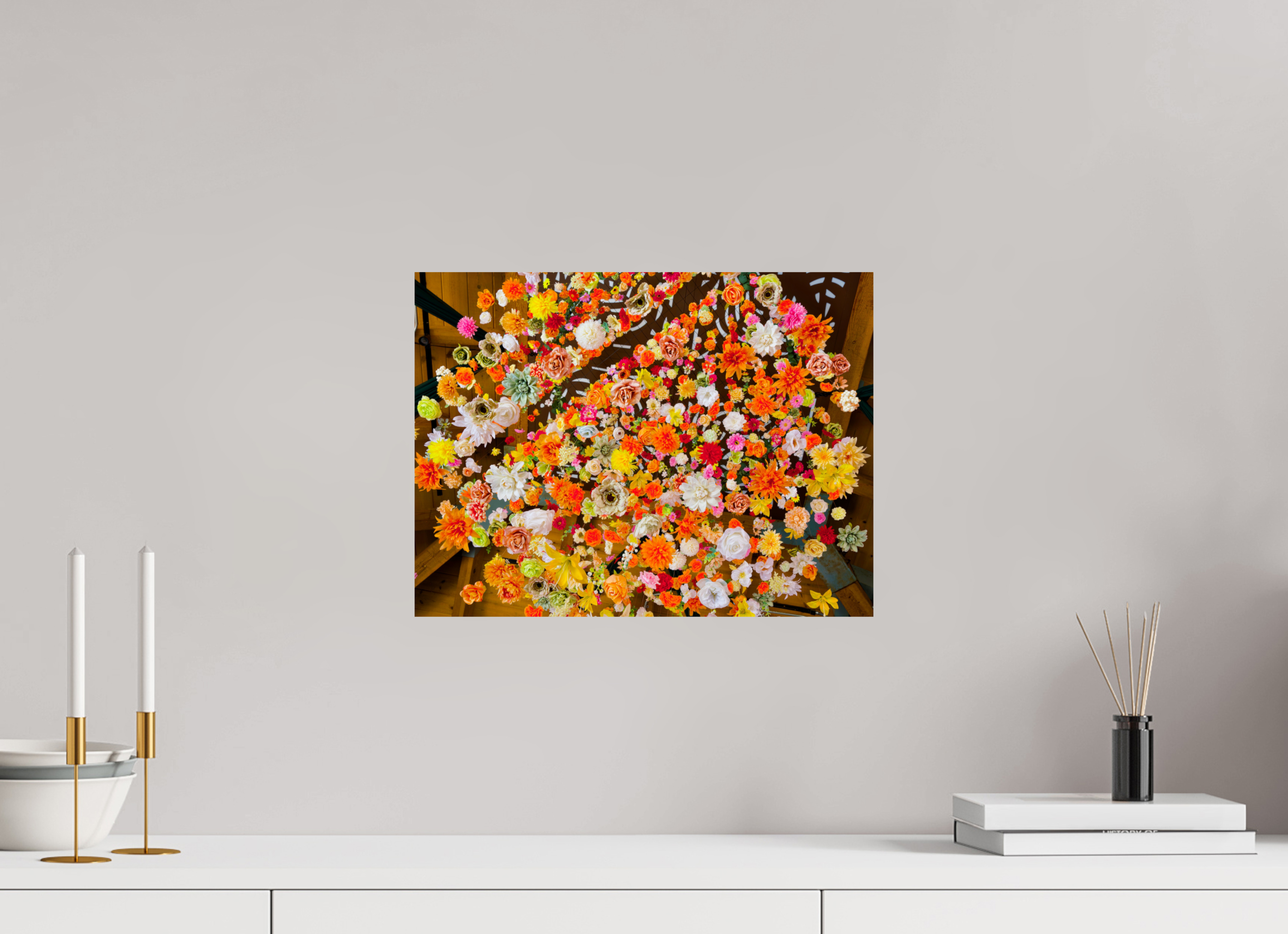 16 x 12″, Photo Print On Fuji Crystal DP II Raining Flowers