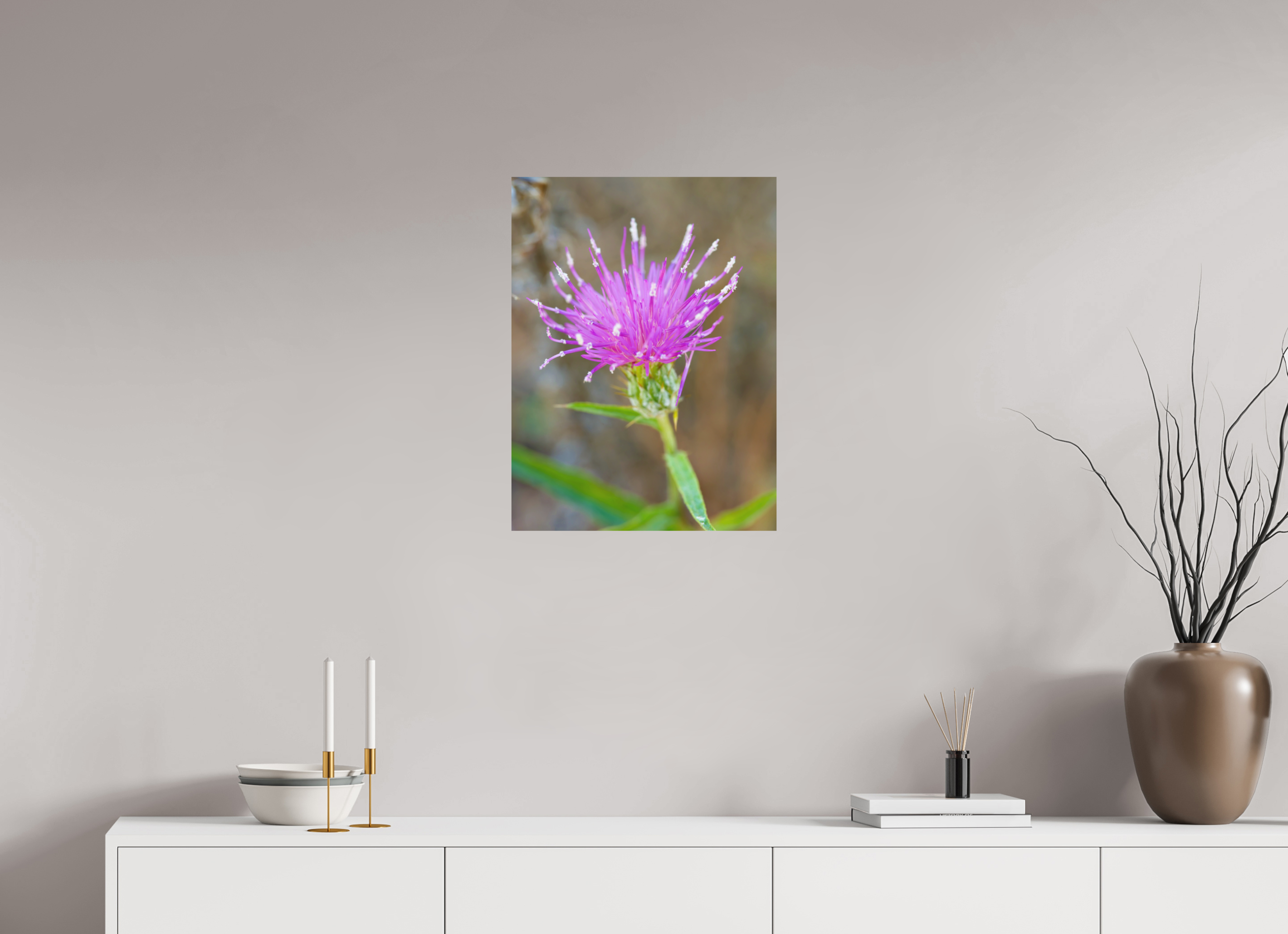 18 x 24″, Fuji Crystal Archive, matte Purple Thistle