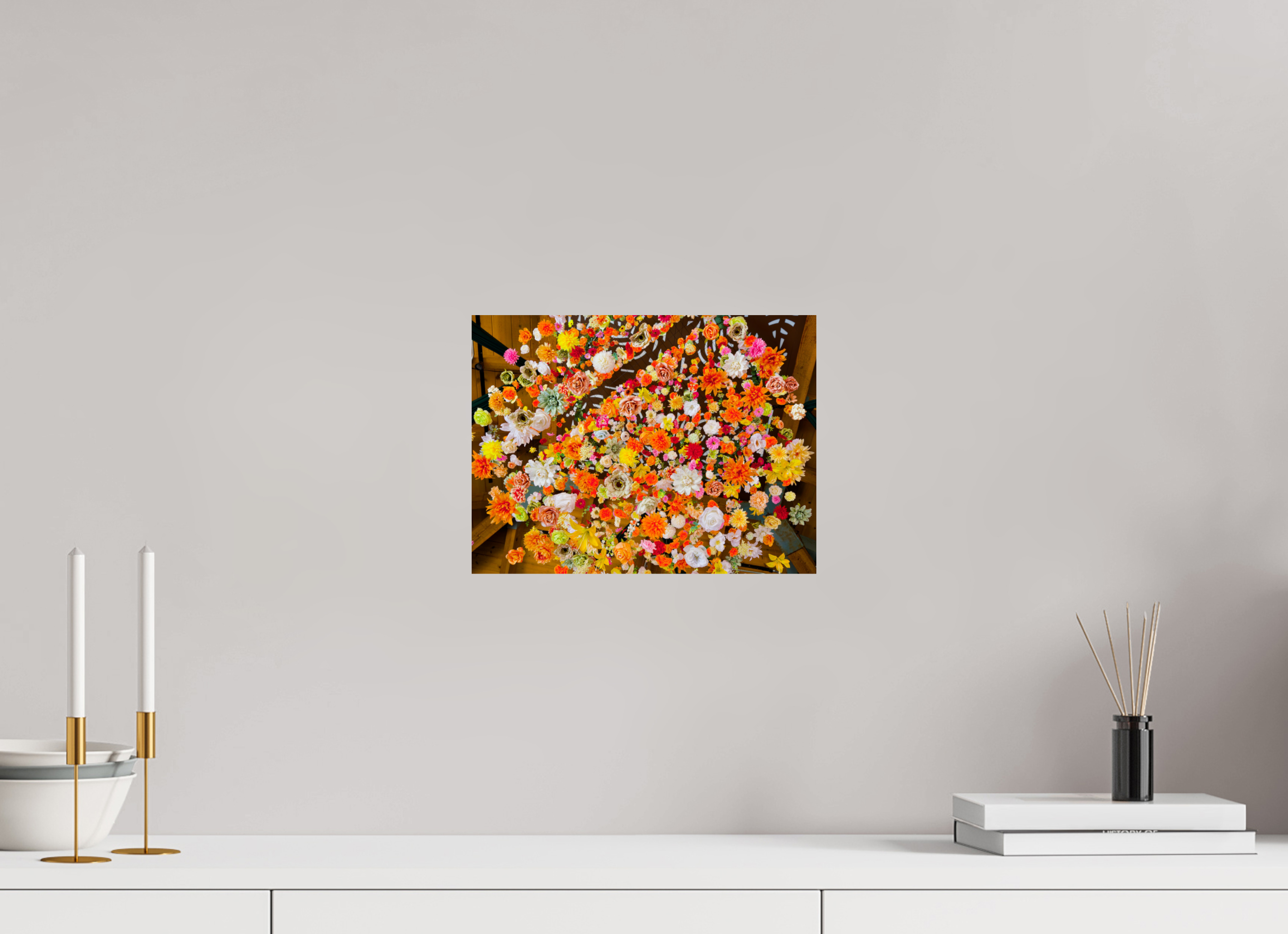 12 x 9″, Metalic Photo Print on Fuji Crystal Pearl Raining Flowers