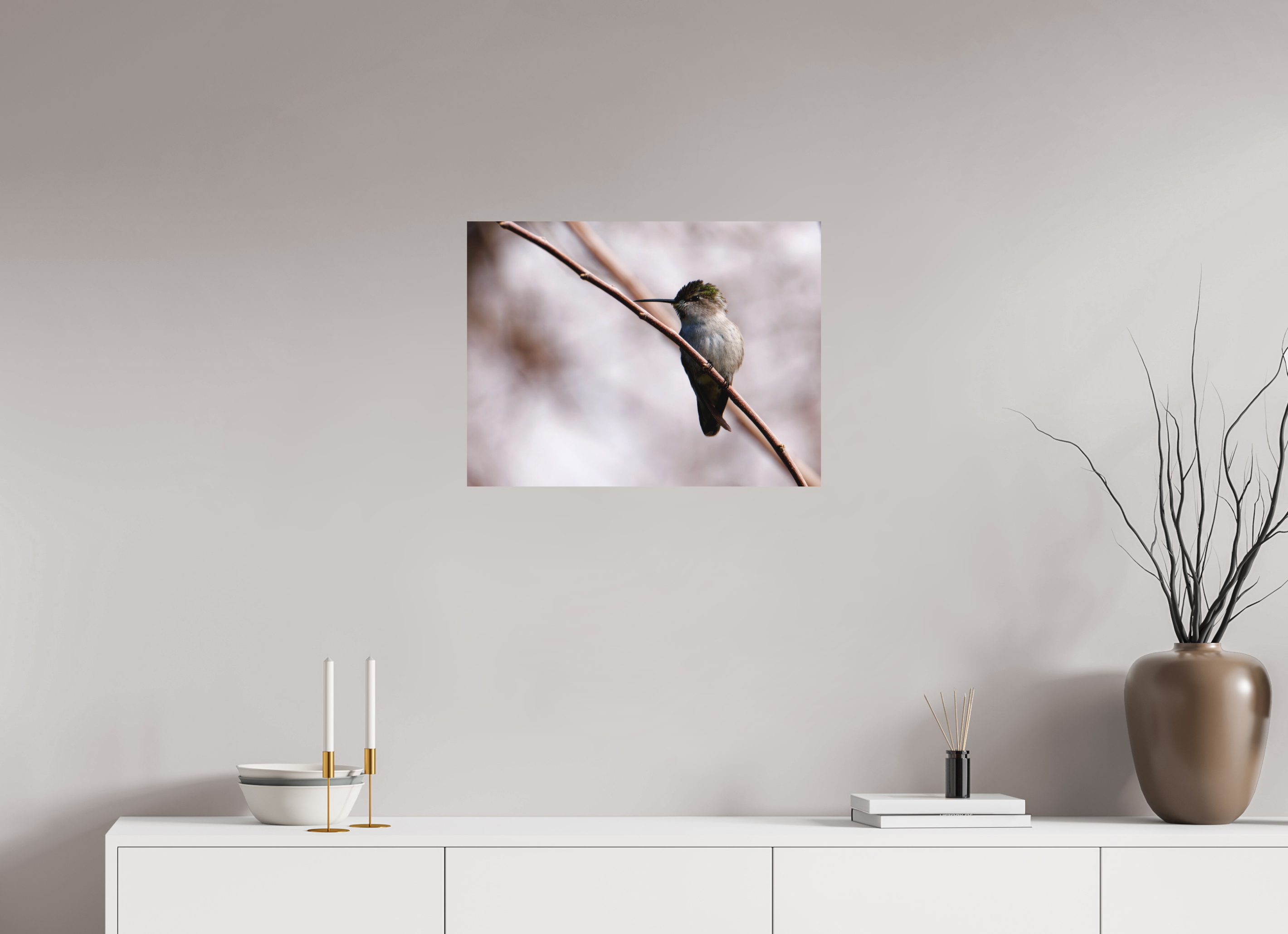 24 x 18″, Fuji Crystal Archive, matte Costa's Hummingbird Wide