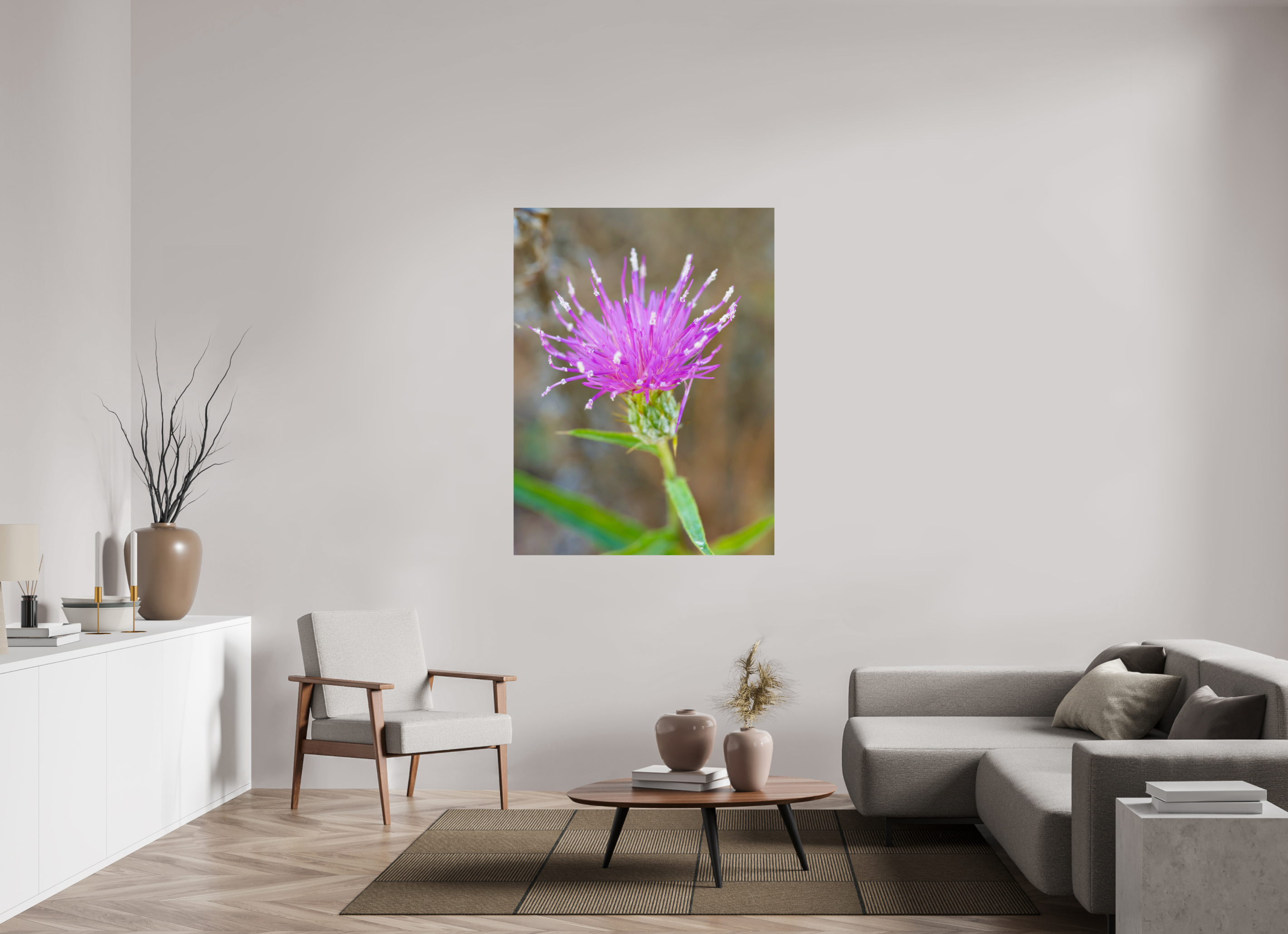 42 x 56″, Photo Print On Fuji Crystal DP II Purple Thistle